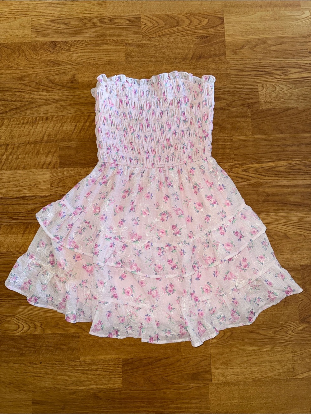 Francesca’s Floral Tiered Summer Dress